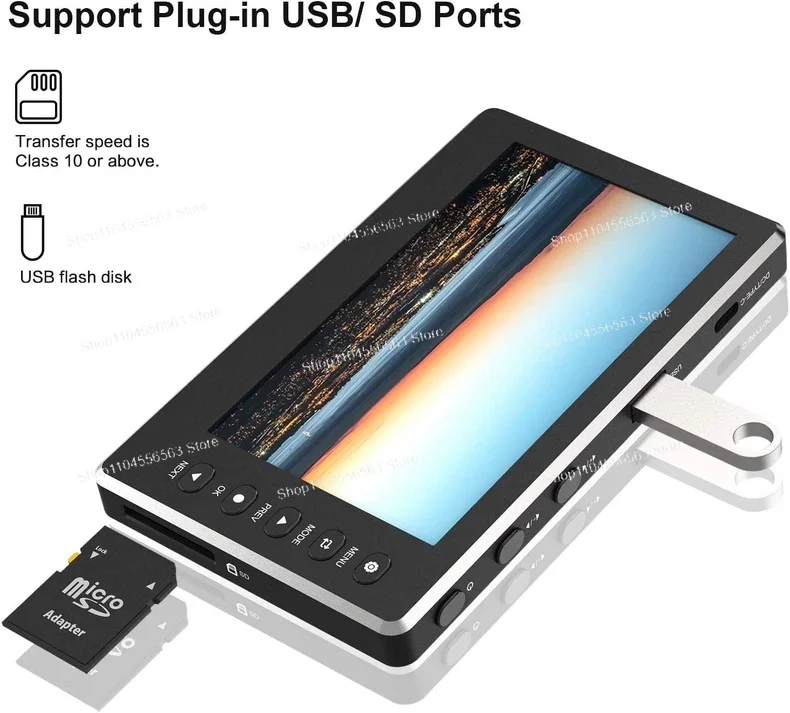 5-дюймовый OLED-видеорегистратор – запись 1080P с видеомагнитофонов, VHS, Hi8, видеокамер, DVD, ТВ-приставок и игровых консолей
5-дюймовый OLED-видеорегистратор – запись 1080P с видеомагнитофонов, VHS, Hi8, видеокамер, DVD, ТВ-приставок и игровых консолей