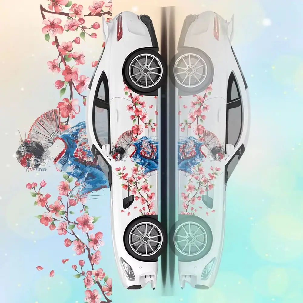 Cherry Blossom Japanese Geisha Car Vinyl Wrap Decal Self-adhesive PVC Sticker Suitable for Truck SUV Decoration Auto Accessories
Cherry Blossom Japanese Geisha Car Vinyl Wrap Decal Self-adhesive PVC Sticker Suitable for Truck SUV Decoration Auto Accessories