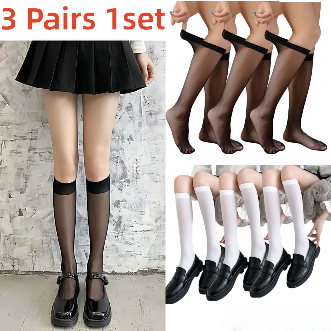 Glass Silk Socks Women Middle Calf Ultra Thin Breathable Transparent Sexy See Through Stockings Summer
Glass Silk Socks Women Middle Calf Ultra Thin Breathable Transparent Sexy See Through Stockings Summer