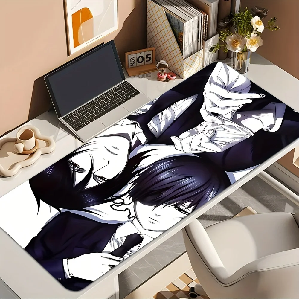 Large Kawaii Butler Boys Gaming Mouse Pad, Non-Slip Rubber Base Desk Mat, Stitched Edge Black & White Keyboard Pad for Gamer
Large Kawaii Butler Boys Gaming Mouse Pad, Non-Slip Rubber Base Desk Mat, Stitched Edge Black & White Keyboard Pad for Gamer