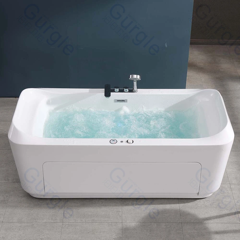 Functional Acrylic Freestanding Whirlpool Spa Bathtub Hydro Massage Bathtub LED Light Bubble Bath Massage Feature
Functional Acrylic Freestanding Whirlpool Spa Bathtub Hydro Massage Bathtub LED Light Bubble Bath Massage Feature