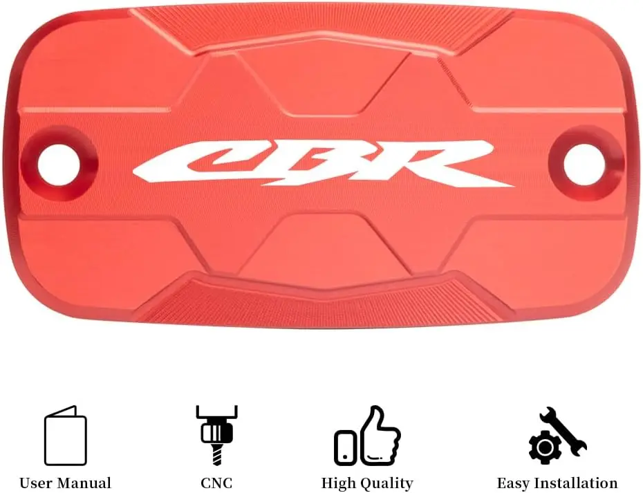 Motorcycle Front Brake Fluid Reservoir Cover for Honda CBR 650F 14-18 CBR 650R 19-24 Brake Reservoir Cap motorcycle accessories
Motorcycle Front Brake Fluid Reservoir Cover for Honda CBR 650F 14-18 CBR 650R 19-24 Brake Reservoir Cap motorcycle accessories