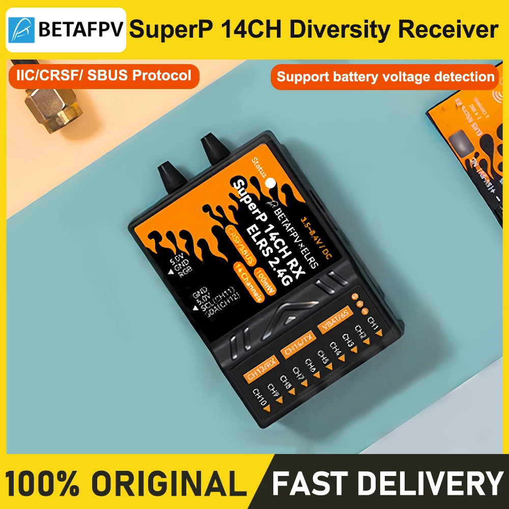 BETAFPV SuperP 14-канальный разнообразный приемник для радиоуправляемых моделей — мультироторы, самолеты с неподвижным крылом, вертолеты, радиоуправляемые автомобили, радиоуправляемые лодки — новинка
BETAFPV SuperP 14-канальный разнообразный приемник для радиоуправляемых моделей — мультироторы, самолеты с неподвижным крылом, вертолеты, радиоуправляемые автомобили, радиоуправляемые лодки — новинка