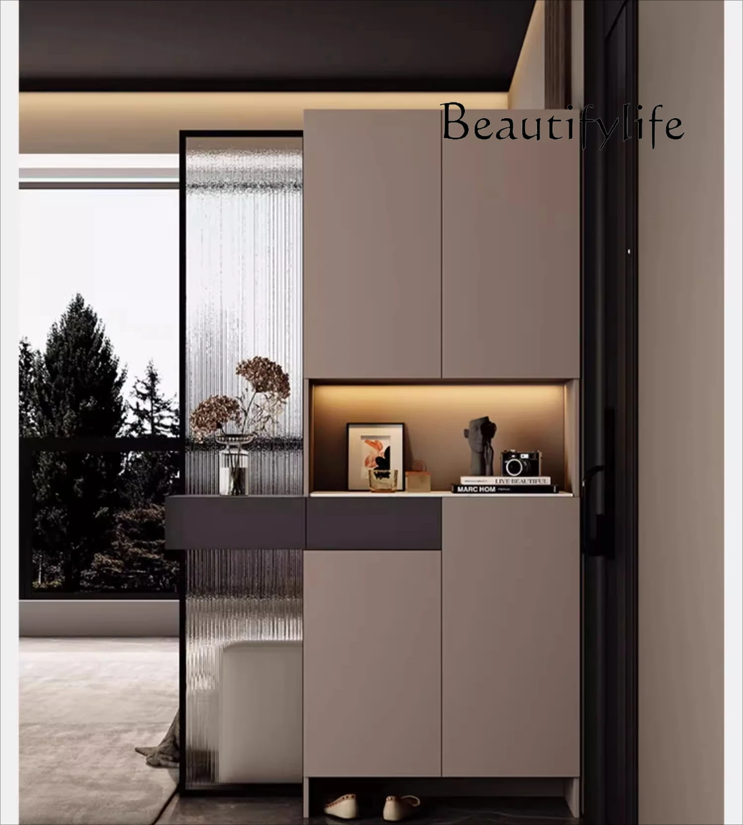Light luxury home entrance cabinet shoe cabinet integrated facing the foyer cabinet living room door screen partition
Light luxury home entrance cabinet shoe cabinet integrated facing the foyer cabinet living room door screen partition