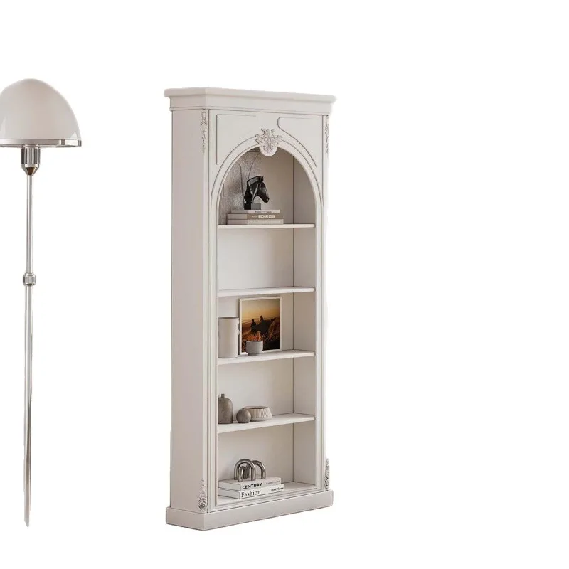 Cream wind bookcase French living room arched retro bookshelf display case Entrance cabinet medieval beauty
Cream wind bookcase French living room arched retro bookshelf display case Entrance cabinet medieval beauty