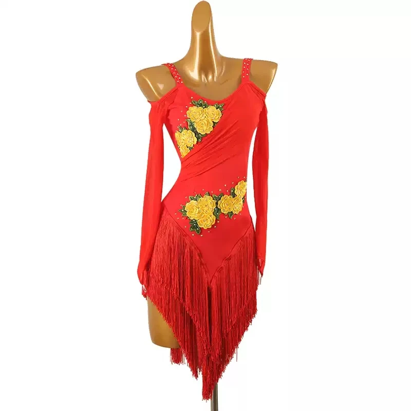 Girls Dress Latin Dance Fringed Clothes New Stage Costume Womens Party Suit Dancewear Practice Sexy Evening Parties Prom Outfit
Girls Dress Latin Dance Fringed Clothes New Stage Costume Womens Party Suit Dancewear Practice Sexy Evening Parties Prom Outfit