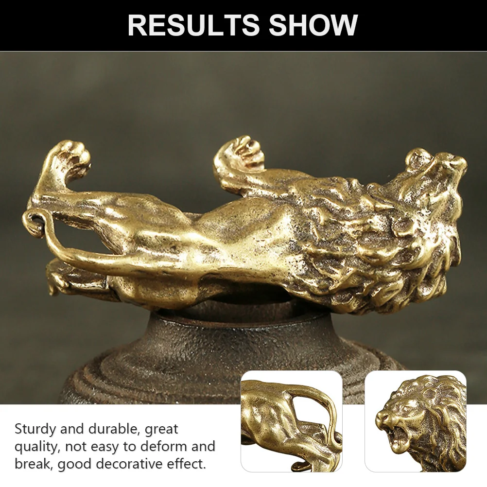 1pc Copper Sturdy Handmade Desktop Ornament Feng Shui Decoration Mini Adornment Desktop Decor High Quality Lion Statue
1pc Copper Sturdy Handmade Desktop Ornament Feng Shui Decoration Mini Adornment Desktop Decor High Quality Lion Statue