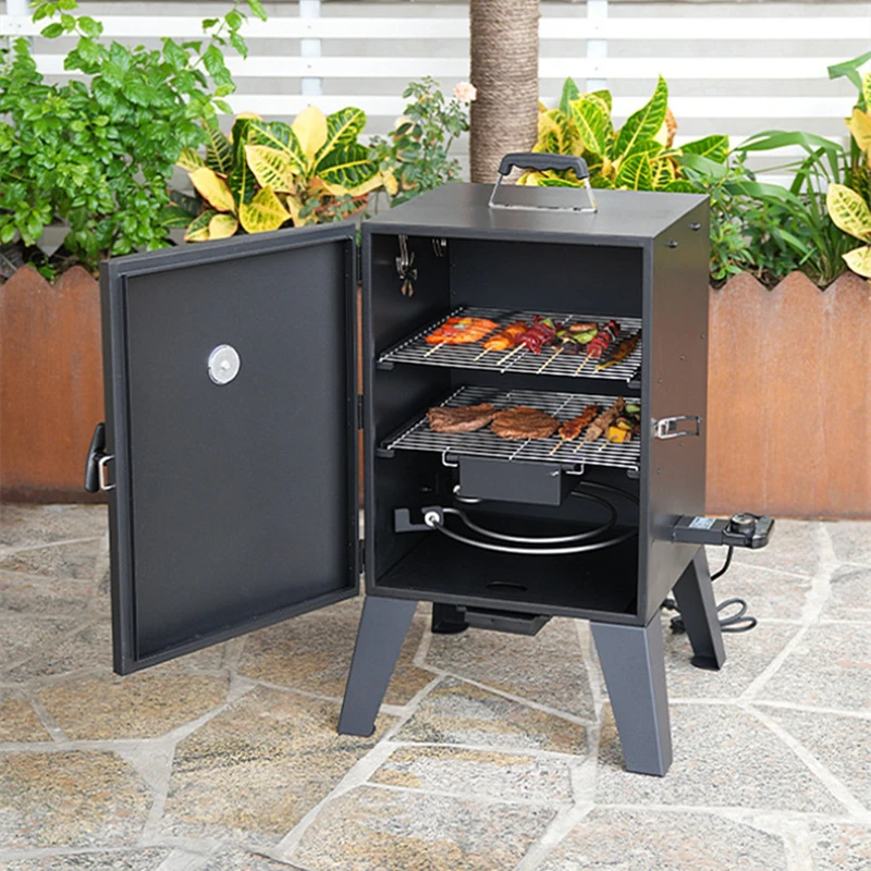 Electric Grill with Thermometer Smoke-Free Home Barbecue Grill Smoke-Infused Roasting Vertical Electric Barbecue Oven
Electric Grill with Thermometer Smoke-Free Home Barbecue Grill Smoke-Infused Roasting Vertical Electric Barbecue Oven