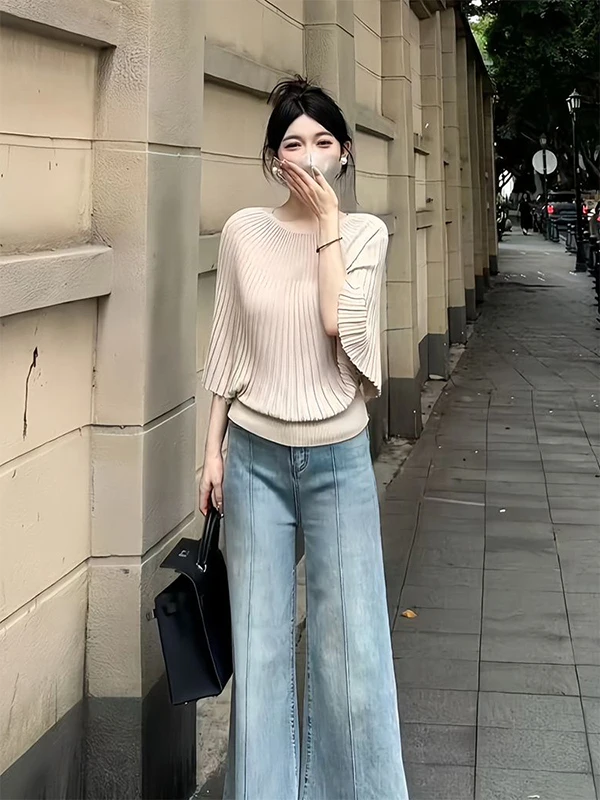 Французский вязаный свитер с рукавами «летучая мышь» для женщин: мягкий, уютный, теплый топ на осень-зиму, высокое качество, ощущение комфорта
Французский вязаный свитер с рукавами «летучая мышь» для женщин: мягкий, уютный, теплый топ на осень-зиму, высокое качество, ощущение комфорта