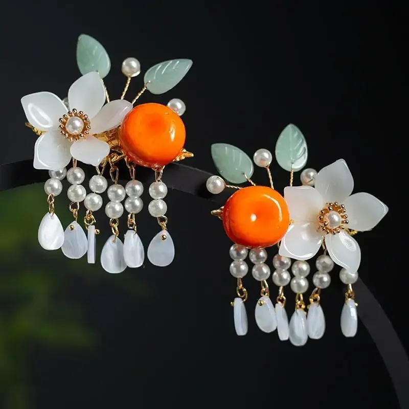 Заколки для волос Hanfu для девочек — традиционные китайские оранжевые заколки для волос с кисточками, милые аксессуары для волос в древнем стиле
Заколки для волос Hanfu для девочек — традиционные китайские оранжевые заколки для волос с кисточками, милые аксессуары для волос в древнем стиле