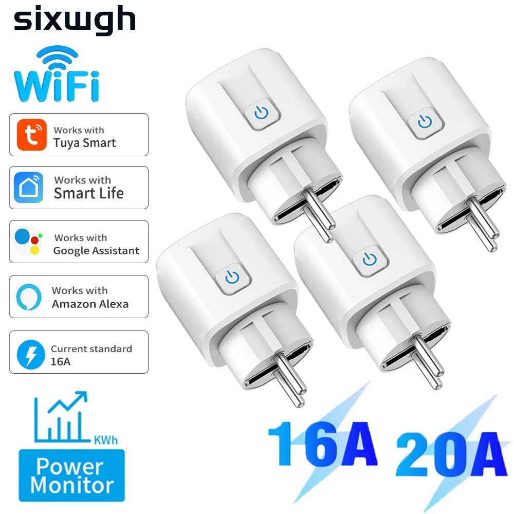 SIXWGH Cozylife Intelligent WiFi Socket 16A/20A Supports Voice Control Google/Alexa Timing Remote Energy Consumption Monitoring
SIXWGH Cozylife Intelligent WiFi Socket 16A/20A Supports Voice Control Google/Alexa Timing Remote Energy Consumption Monitoring