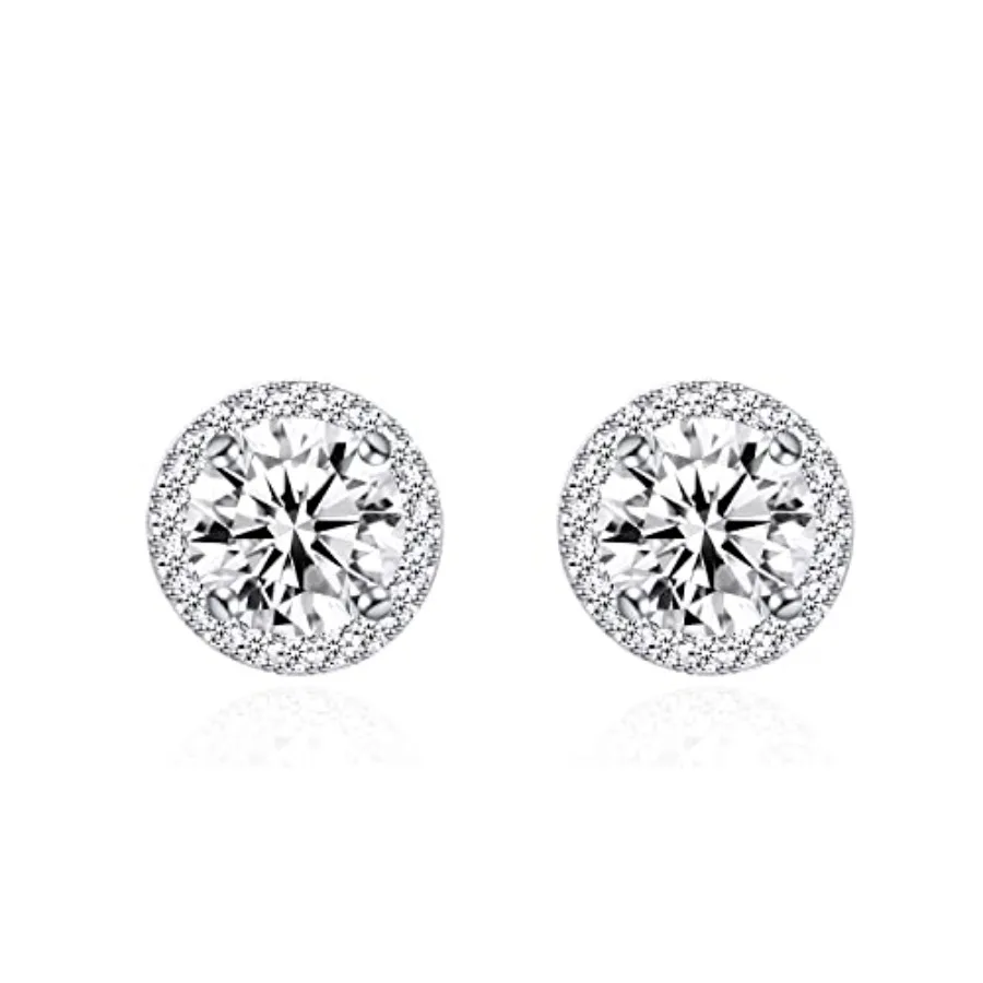 YOQUCOL Bright 8MM, 10MM Cubic Zirconia Crystal Stud Earrings Round Pierced Earrings For Women
YOQUCOL Bright 8MM, 10MM Cubic Zirconia Crystal Stud Earrings Round Pierced Earrings For Women
