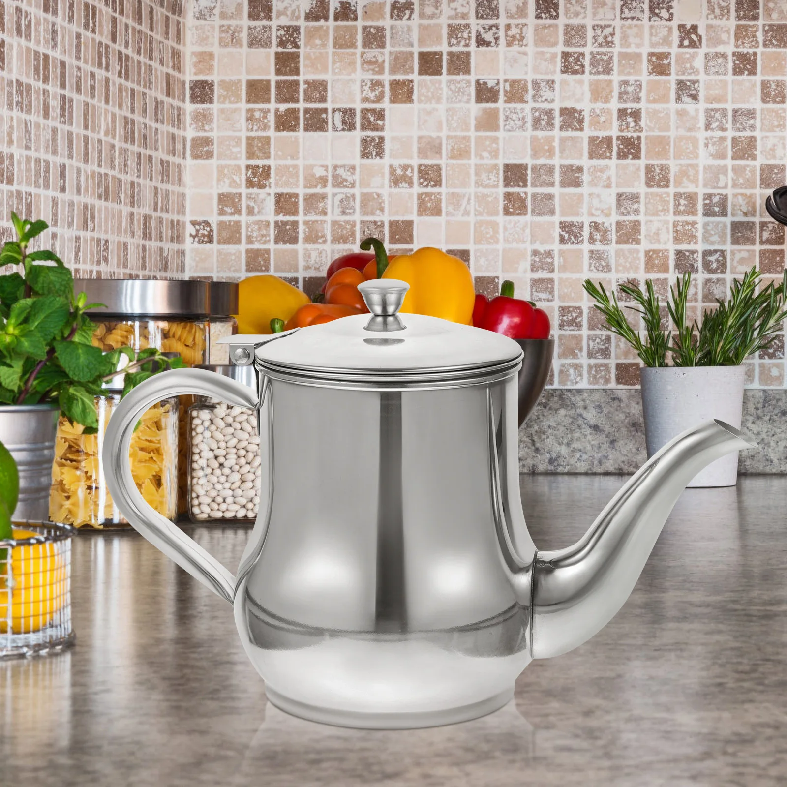 Stainless Steel Pot Kitchen Dispenser Container Soy Sauce Dispenser Metal Soy Sauce Vinegar Oil Containers Practical
Stainless Steel Pot Kitchen Dispenser Container Soy Sauce Dispenser Metal Soy Sauce Vinegar Oil Containers Practical