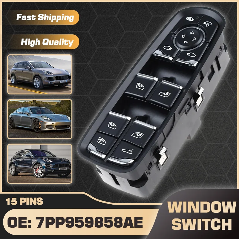 Кнопка переключения стеклоподъемника 7PP959858AE Master Power для Porsche Cayenne 2011-2014, Porsche Panamera 2010-2018, Porsche Macan 2015-2018
Кнопка переключения стеклоподъемника 7PP959858AE Master Power для Porsche Cayenne 2011-2014, Porsche Panamera 2010-2018, Porsche Macan 2015-2018