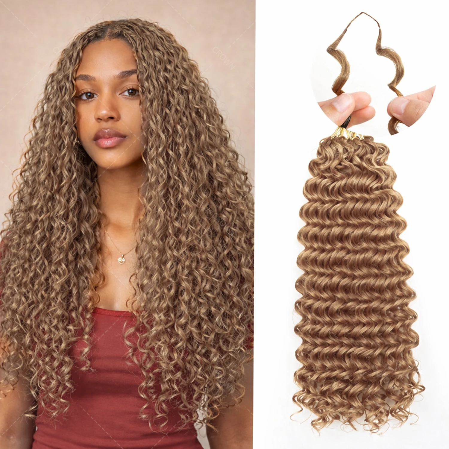 Honey Blonde Feather Crochet Bundles Human Hair Knotless Deep Wave Extensions Lightweight Pre Separated Crochet Hair For Braids
Honey Blonde Feather Crochet Bundles Human Hair Knotless Deep Wave Extensions Lightweight Pre Separated Crochet Hair For Braids