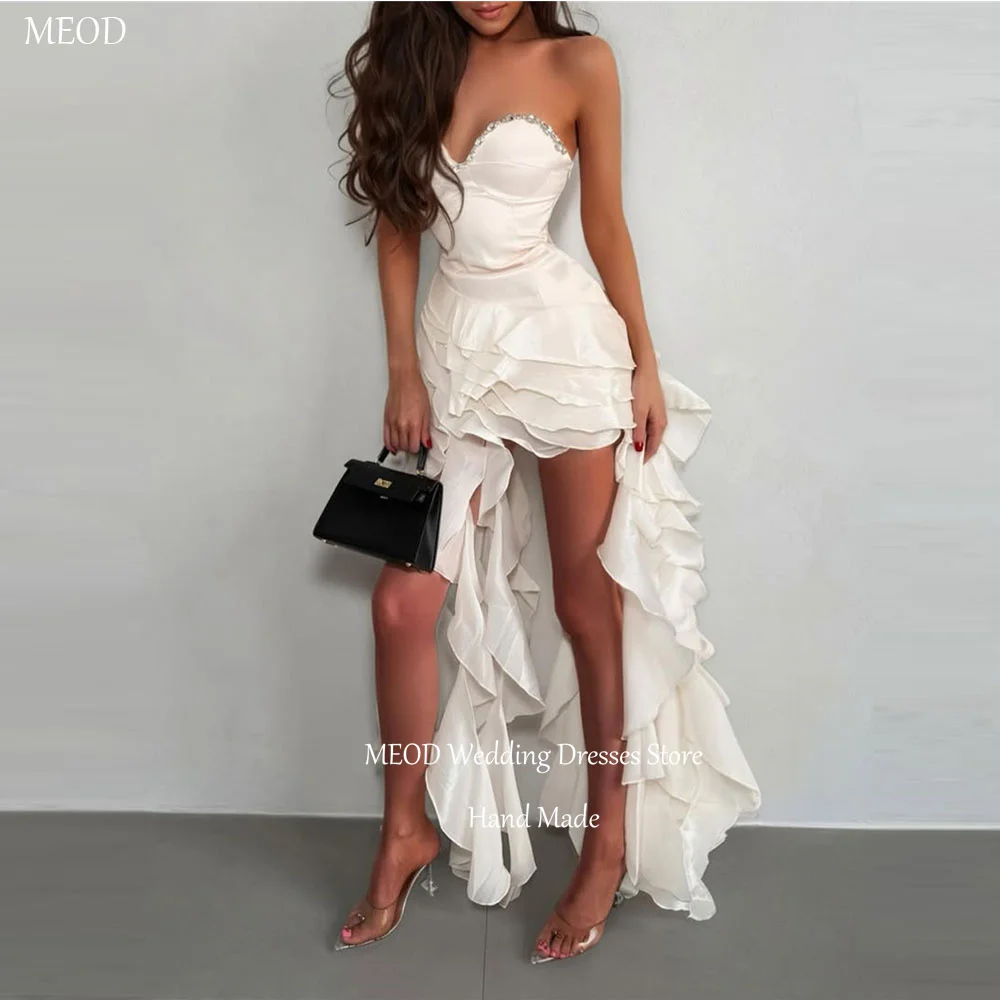 MEOD Modern Wedding Dresses Bride Sweetheart Crystal Sleeveless A Line Vestidos De Novia Backless Tiered Prom Gowns Customized
MEOD Modern Wedding Dresses Bride Sweetheart Crystal Sleeveless A Line Vestidos De Novia Backless Tiered Prom Gowns Customized