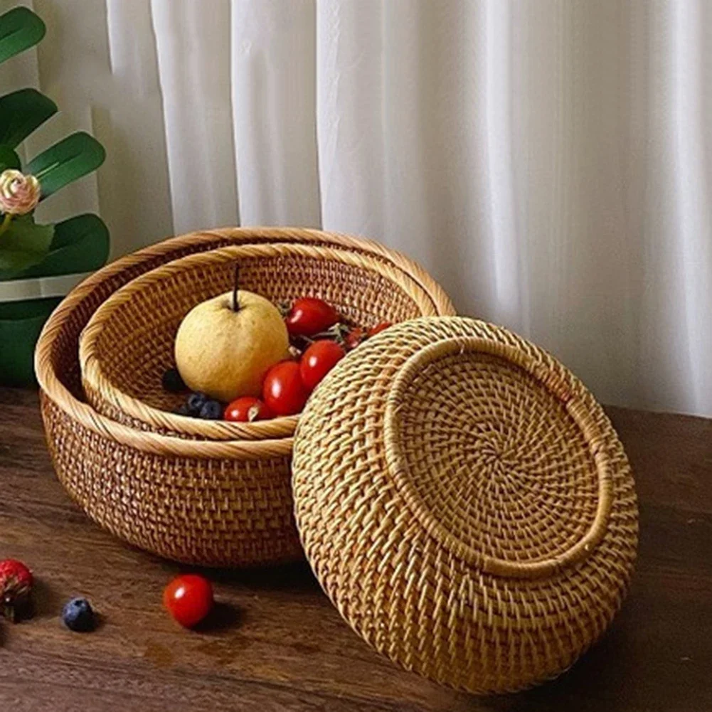 Hand-woven Flower Basket Food Storage Platters Natural Simplicity Rattan Storage Basket for Home Kitchen Storage Accessories
Hand-woven Flower Basket Food Storage Platters Natural Simplicity Rattan Storage Basket for Home Kitchen Storage Accessories