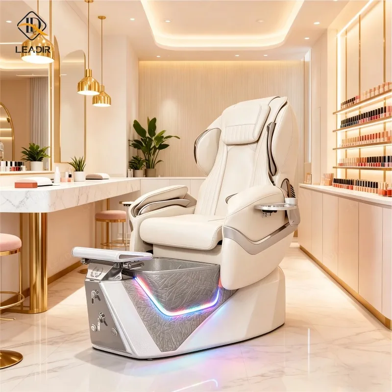 Factory Direct Foot Spa Massage Pedicure Chair Whirlpool Basin For Nail Salon Equipment With Colorful Light
Factory Direct Foot Spa Massage Pedicure Chair Whirlpool Basin For Nail Salon Equipment With Colorful Light