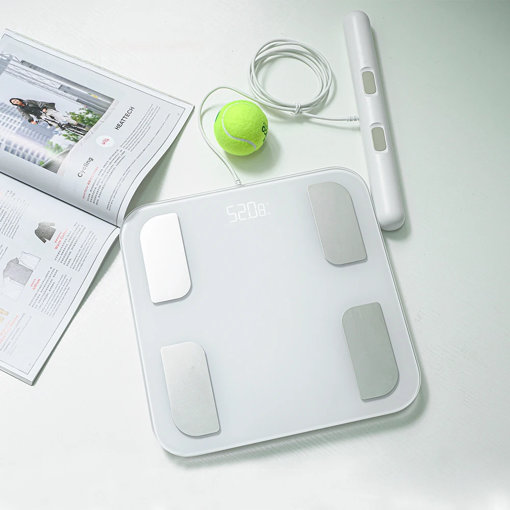 Smart Body Composition Scale 8 Electrodes Bioimpedance Scale Smart BMI Scale LED Digital Body Fat Weight Scale with Health APP
Smart Body Composition Scale 8 Electrodes Bioimpedance Scale Smart BMI Scale LED Digital Body Fat Weight Scale with Health APP