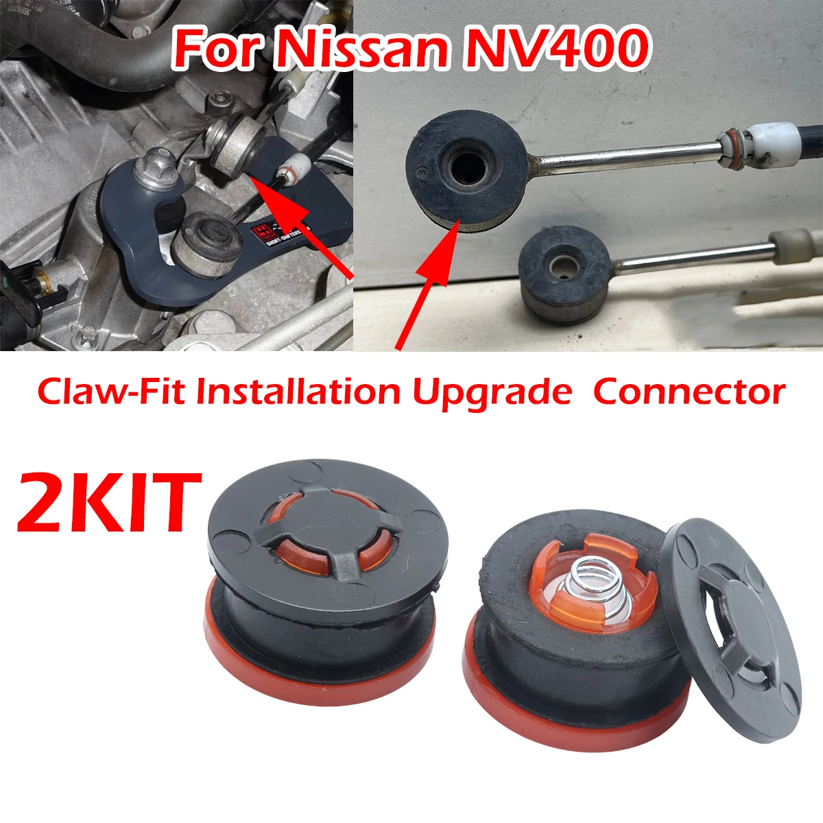 2kit For Nissan NV400 2011 2012 2013 2018 Gearbox Shifter lever Selector Adapter Grommet Repair Cable Linkage End Rod Bushing
2kit For Nissan NV400 2011 2012 2013 2018 Gearbox Shifter lever Selector Adapter Grommet Repair Cable Linkage End Rod Bushing