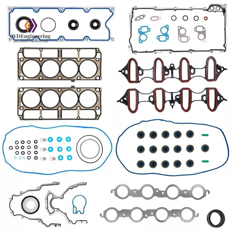 Full Engine Gasket Set Kit For Chevrolet Express/Silverado 1500 5.3L 4.8L GMC Sierra/Savana 1500 Yukon 2004-2008 Overhaul Kit
Full Engine Gasket Set Kit For Chevrolet Express/Silverado 1500 5.3L 4.8L GMC Sierra/Savana 1500 Yukon 2004-2008 Overhaul Kit