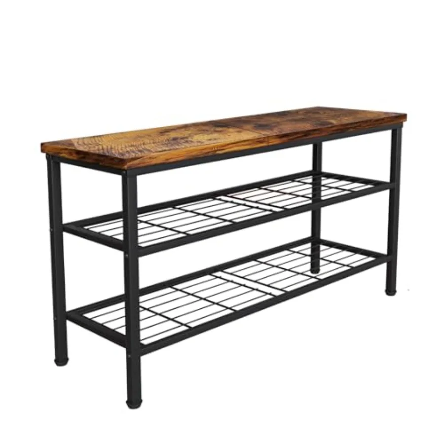 3-Tier Metal Shoe Rack with Wood Top - Durable and Space-Saving Shoe Organizer, Industrial Shoe Organizer Shelf Bench Storagefo
3-Tier Metal Shoe Rack with Wood Top - Durable and Space-Saving Shoe Organizer, Industrial Shoe Organizer Shelf Bench Storagefo