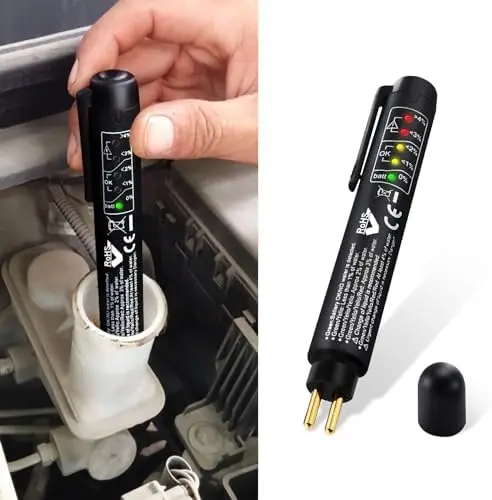 Тестер тормозной жидкости с 5 светодиодными индикаторами для DOT 3/4/5 – Автодиагностический инструмент для автомобилей
Тестер тормозной жидкости с 5 светодиодными индикаторами для DOT 3/4/5 – Автодиагностический инструмент для автомобилей