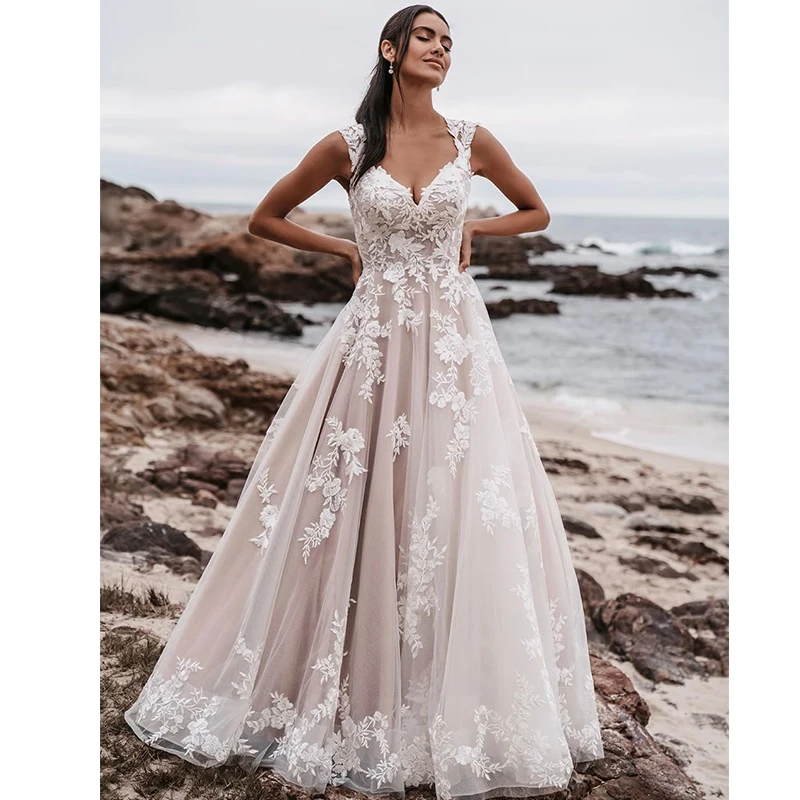Женские пляжные свадебные платья для невесты 2025, длинные кружевные свадебные платья
Женские пляжные свадебные платья для невесты 2025, длинные кружевные свадебные платья
