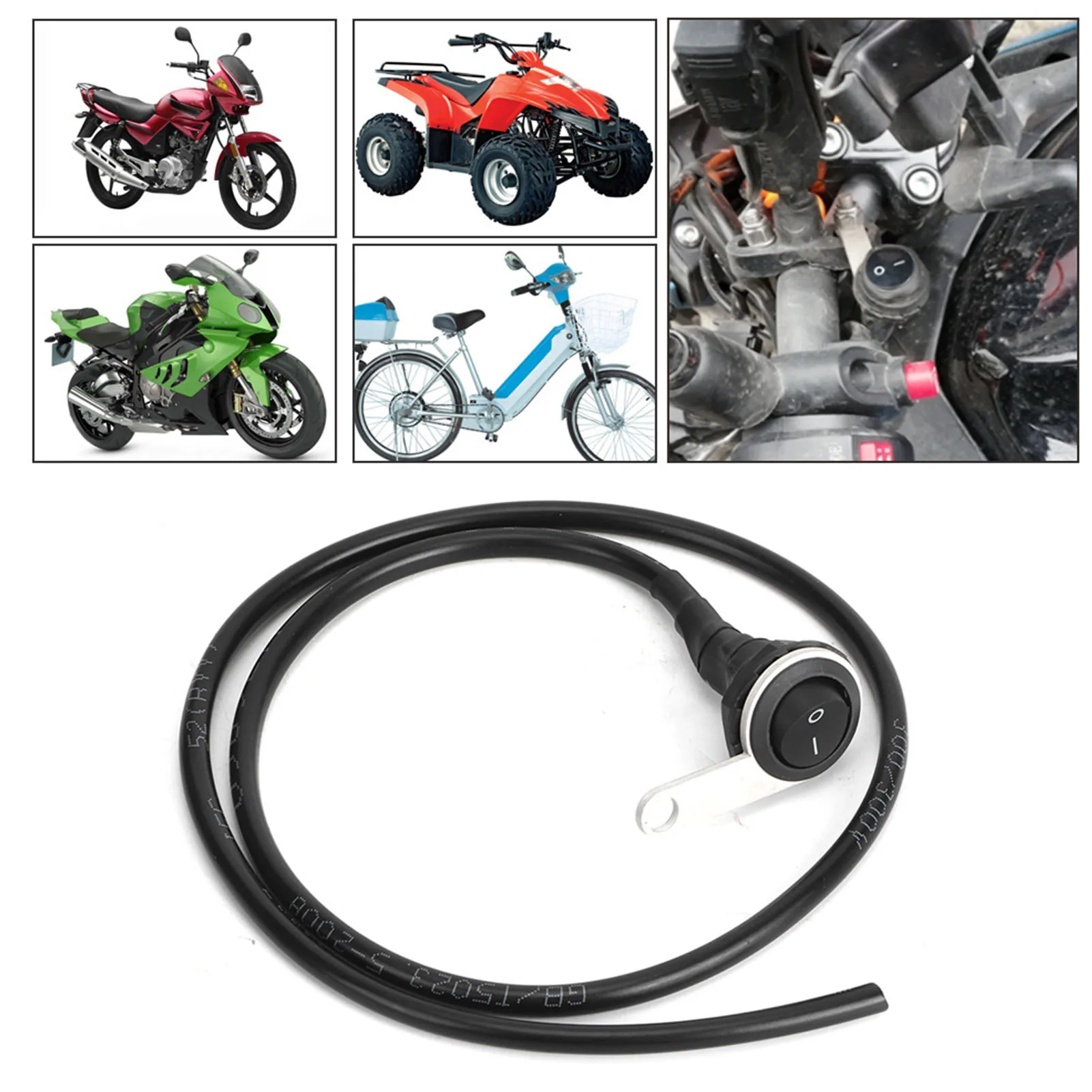 Waterproof Single Steel Spotlight Handlebar Light Switch Motorcycle ATVs Modification 22mm 
Waterproof Single Steel Spotlight Handlebar Light Switch Motorcycle ATVs Modification 22mm