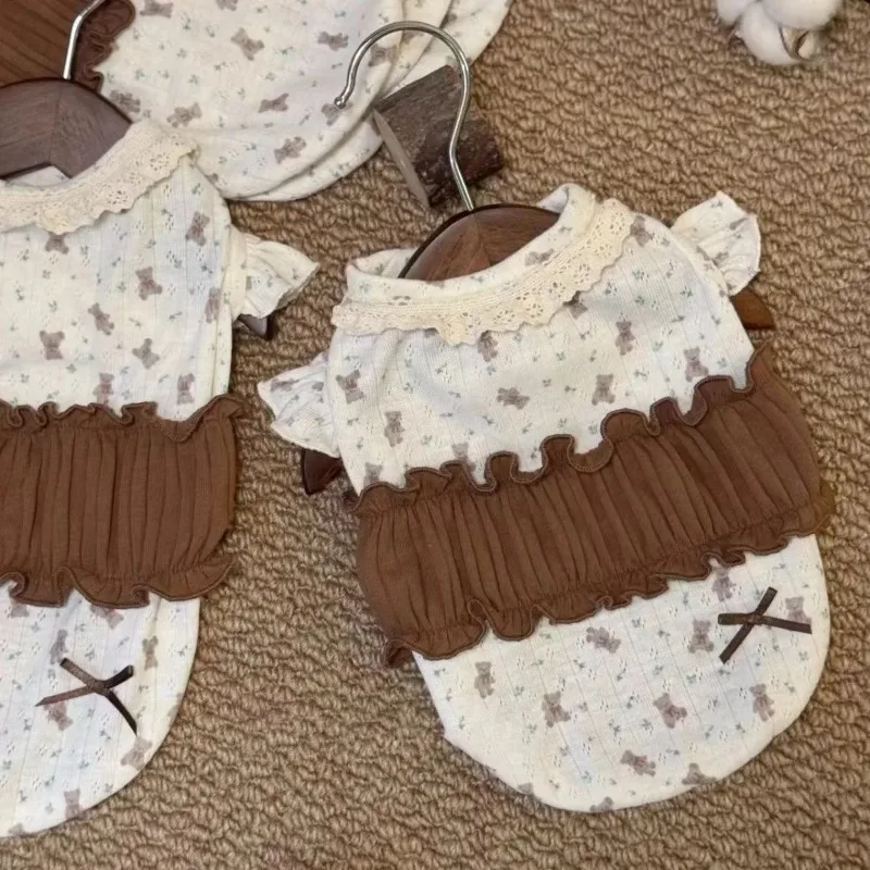 Pet Bow Vest Summer Floral Bottom Shirt Lace T-shirt Top Cute Dog Soft Puppy Clothes Dog Summer Clothes Shirt Vest Dog Costume
Pet Bow Vest Summer Floral Bottom Shirt Lace T-shirt Top Cute Dog Soft Puppy Clothes Dog Summer Clothes Shirt Vest Dog Costume