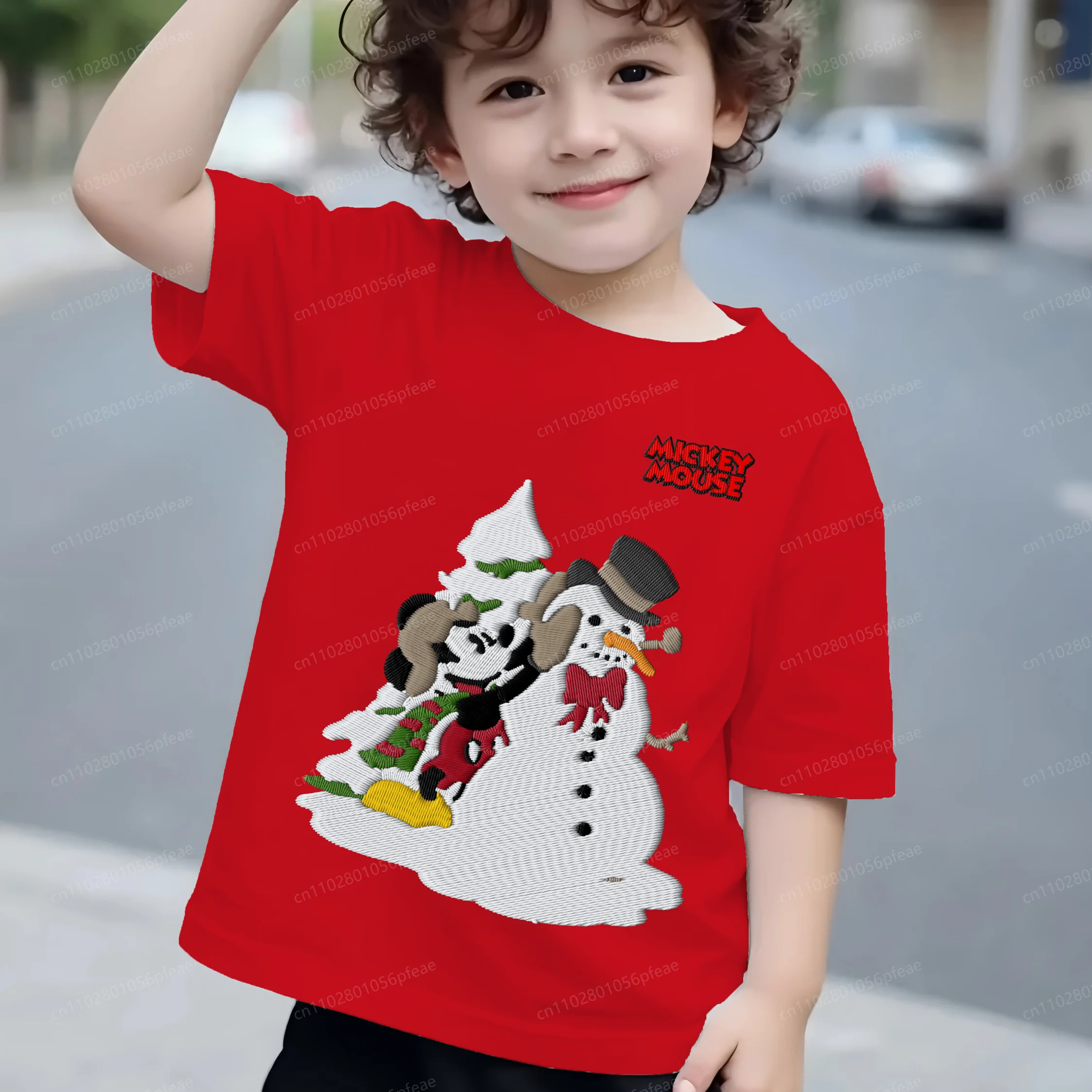 Boy Clothes Children Clothing Embroidery Mickey 3D Printing Summer O-neck T-shirt Top Children's Boys T-shirts Texture 2025 Kids
Boy Clothes Children Clothing Embroidery Mickey 3D Printing Summer O-neck T-shirt Top Children's Boys T-shirts Texture 2025 Kids
