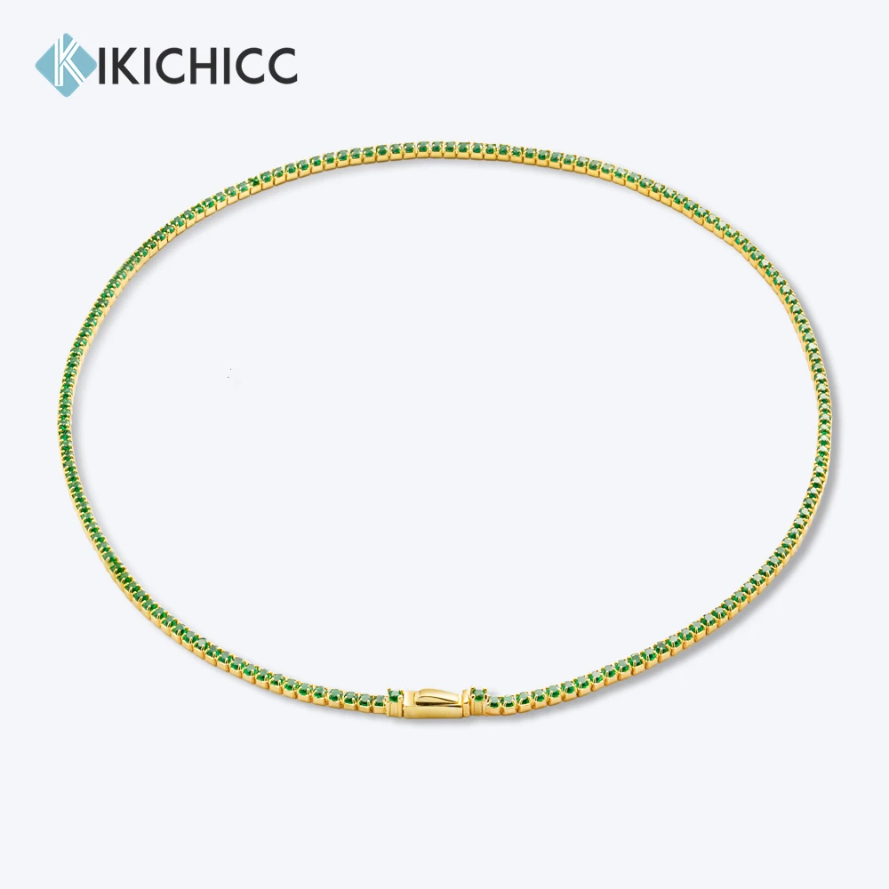 Ожерелье-чокер KIKICHICC из серебра 925 пробы, золотистого цвета, 2 мм, Зеленая Цепь для тенниса, длинная вечерние почка, Женские Ювелирные украшения для вечеринки и свадьбы, 2023
Ожерелье-чокер KIKICHICC из серебра 925 пробы, золотистого цвета, 2 мм, Зеленая Цепь для тенниса, длинная вечерние почка, Женские Ювелирные украшения для вечеринки и свадьбы, 2023