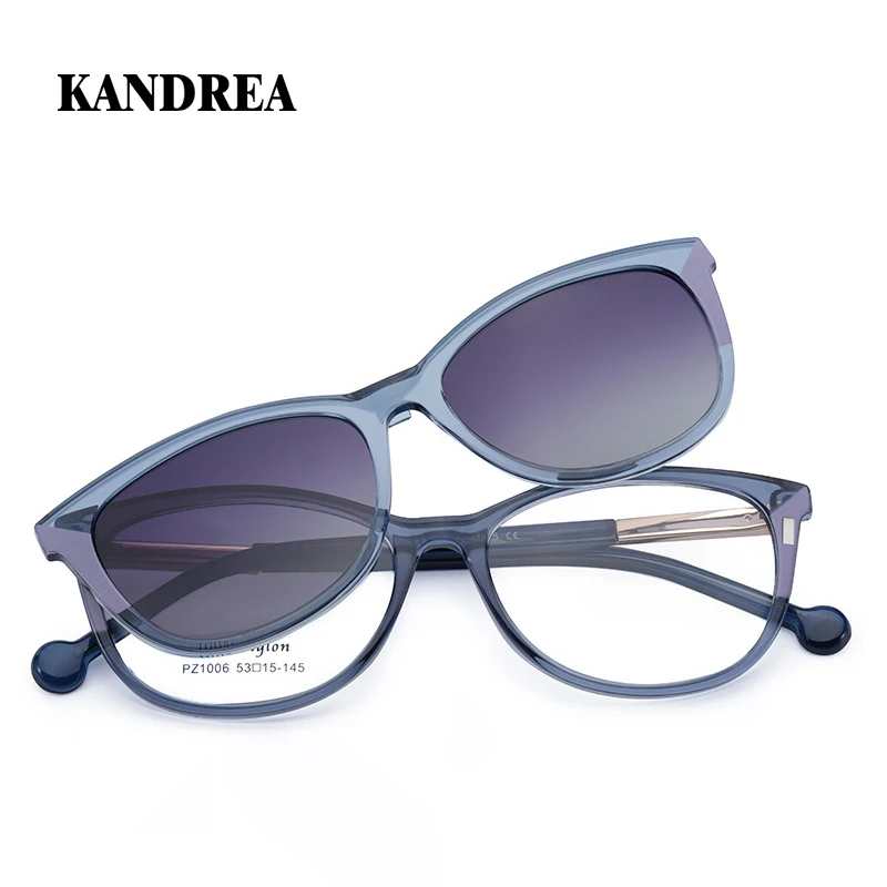 KANDREA Fashion Cateye Polarized Sunglasses Women Outdoor Magnetic TR90 Eyewear Anti-Blue Light Glasses Frame PZ1006
KANDREA Fashion Cateye Polarized Sunglasses Women Outdoor Magnetic TR90 Eyewear Anti-Blue Light Glasses Frame PZ1006