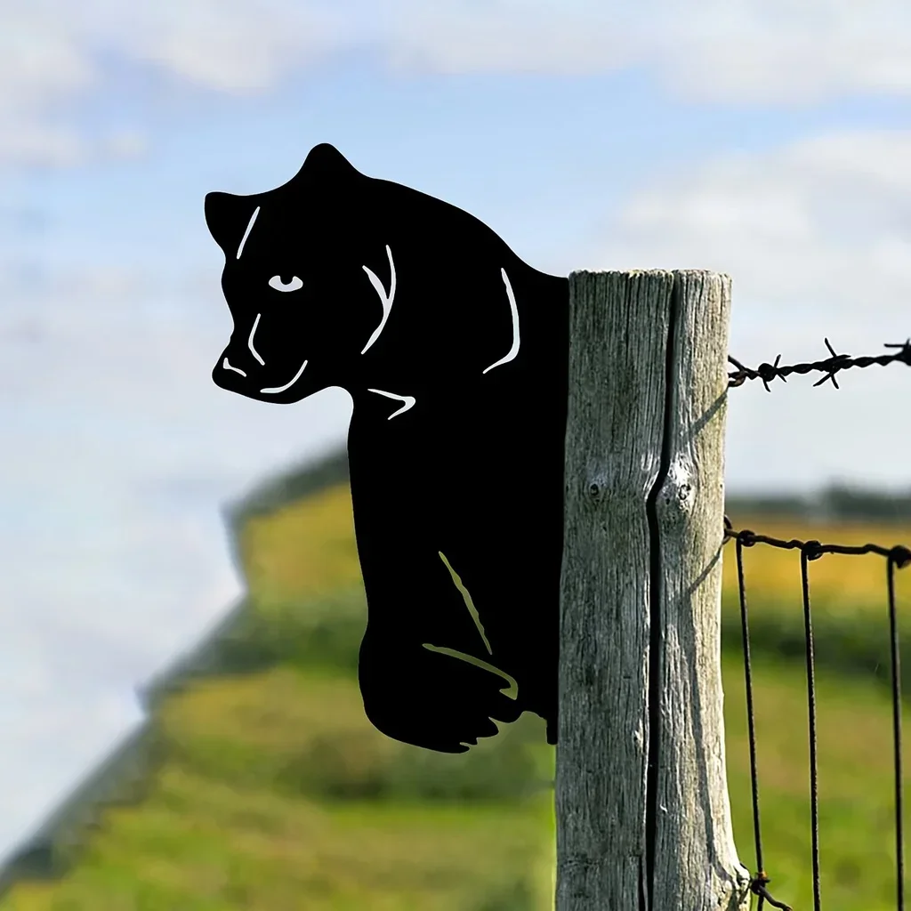 CIFBUY Decoration 1pc Bear Shape Iron Animal Silhouette Metal Outdoor Garden Fence Yard Decoration Wall Art Home Decoration for
CIFBUY Decoration 1pc Bear Shape Iron Animal Silhouette Metal Outdoor Garden Fence Yard Decoration Wall Art Home Decoration for