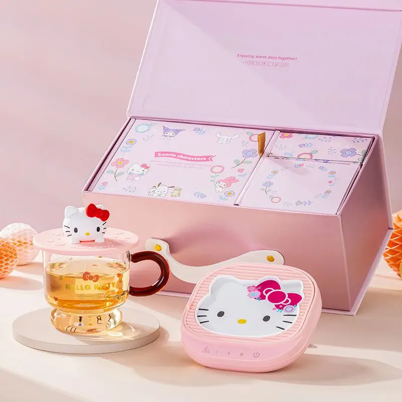 Anime Cartoon Kawaii Sanrio Hello Kitty Advanced Heating Constant Temperature Coasters Gift Box Send To Girlfriend Birthday Gift
Anime Cartoon Kawaii Sanrio Hello Kitty Advanced Heating Constant Temperature Coasters Gift Box Send To Girlfriend Birthday Gift
