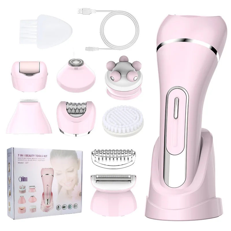 RESUXI 7 in 1 Women's Body Hair Trimming Electric Shaver Bikini Legs Underarm Public Hairs Device Foot Grinder Facial Cleanser
RESUXI 7 in 1 Women's Body Hair Trimming Electric Shaver Bikini Legs Underarm Public Hairs Device Foot Grinder Facial Cleanser