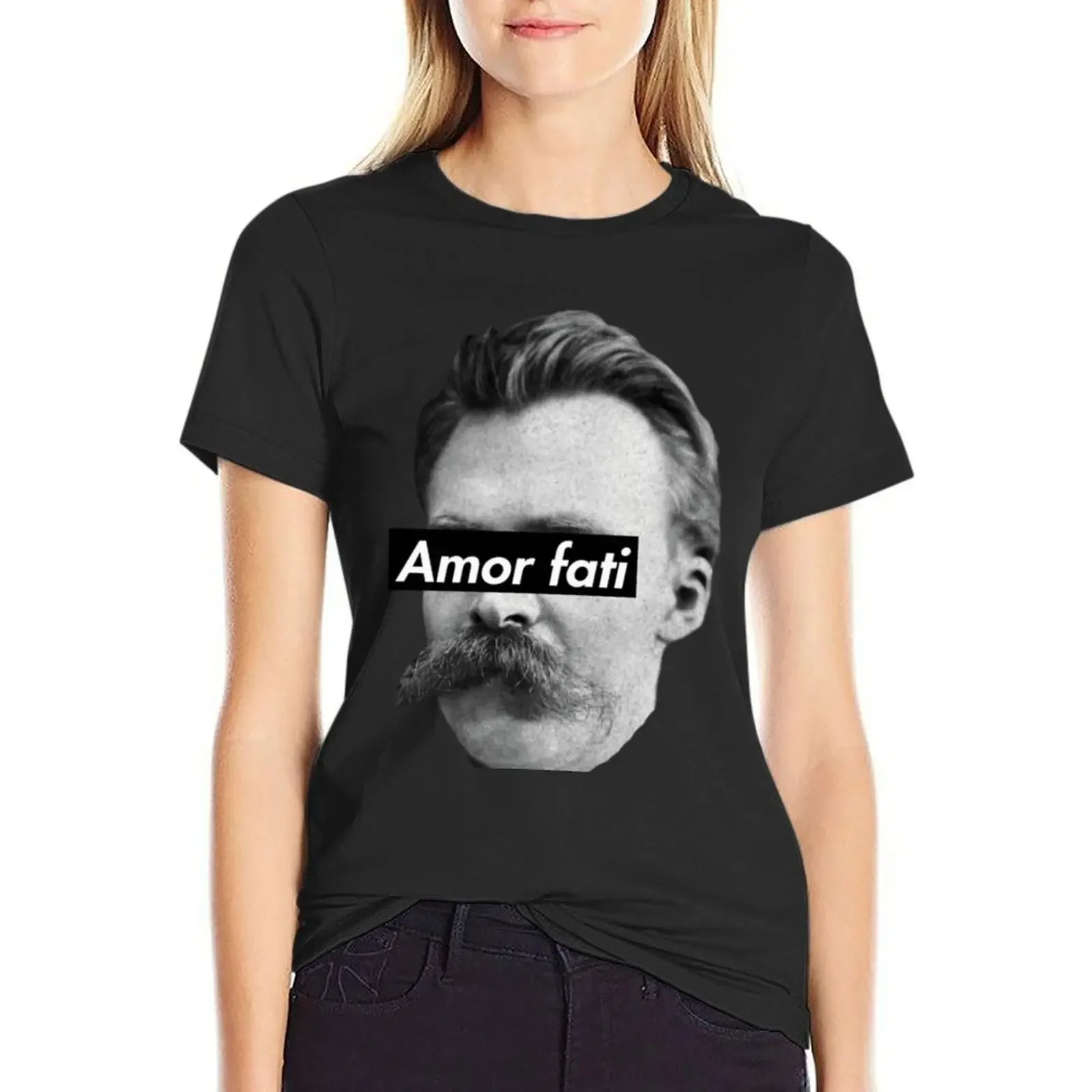 Nietzsche Amor fati| Perfect Gift T-Shirt quick drying anime clothes vintage plus sizes summer clothes for Women
Nietzsche Amor fati| Perfect Gift T-Shirt quick drying anime clothes vintage plus sizes summer clothes for Women