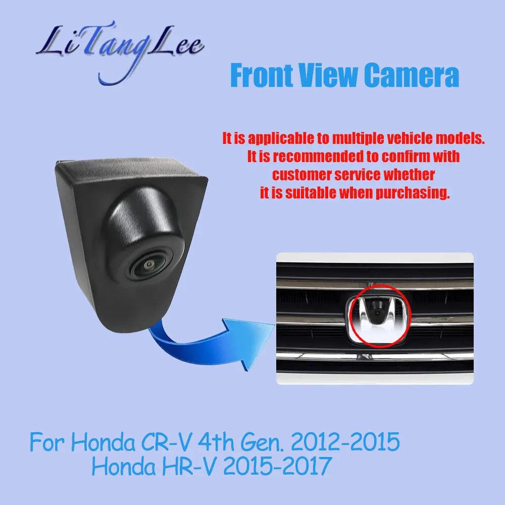Для Honda CR-V 4-го поколения HR-V 2015-2017 передняя камера с логотипом ночного видения HD водонепроницаемая широкоугольная парковка для слепых зон
Для Honda CR-V 4-го поколения HR-V 2015-2017 передняя камера с логотипом ночного видения HD водонепроницаемая широкоугольная парковка для слепых зон