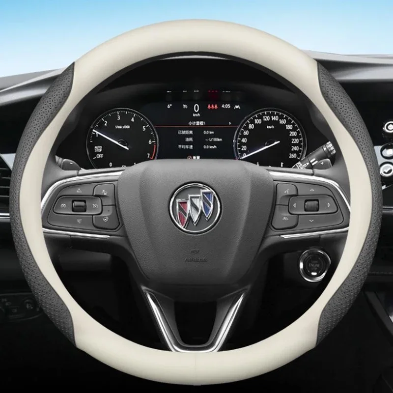 Leather Car Steering Wheel Cover for Buick Regal 2008 - 2012 2013 2014 2015 2016 2017 2018 2019 -2021 Non-slip Auto Accessories
Leather Car Steering Wheel Cover for Buick Regal 2008 - 2012 2013 2014 2015 2016 2017 2018 2019 -2021 Non-slip Auto Accessories