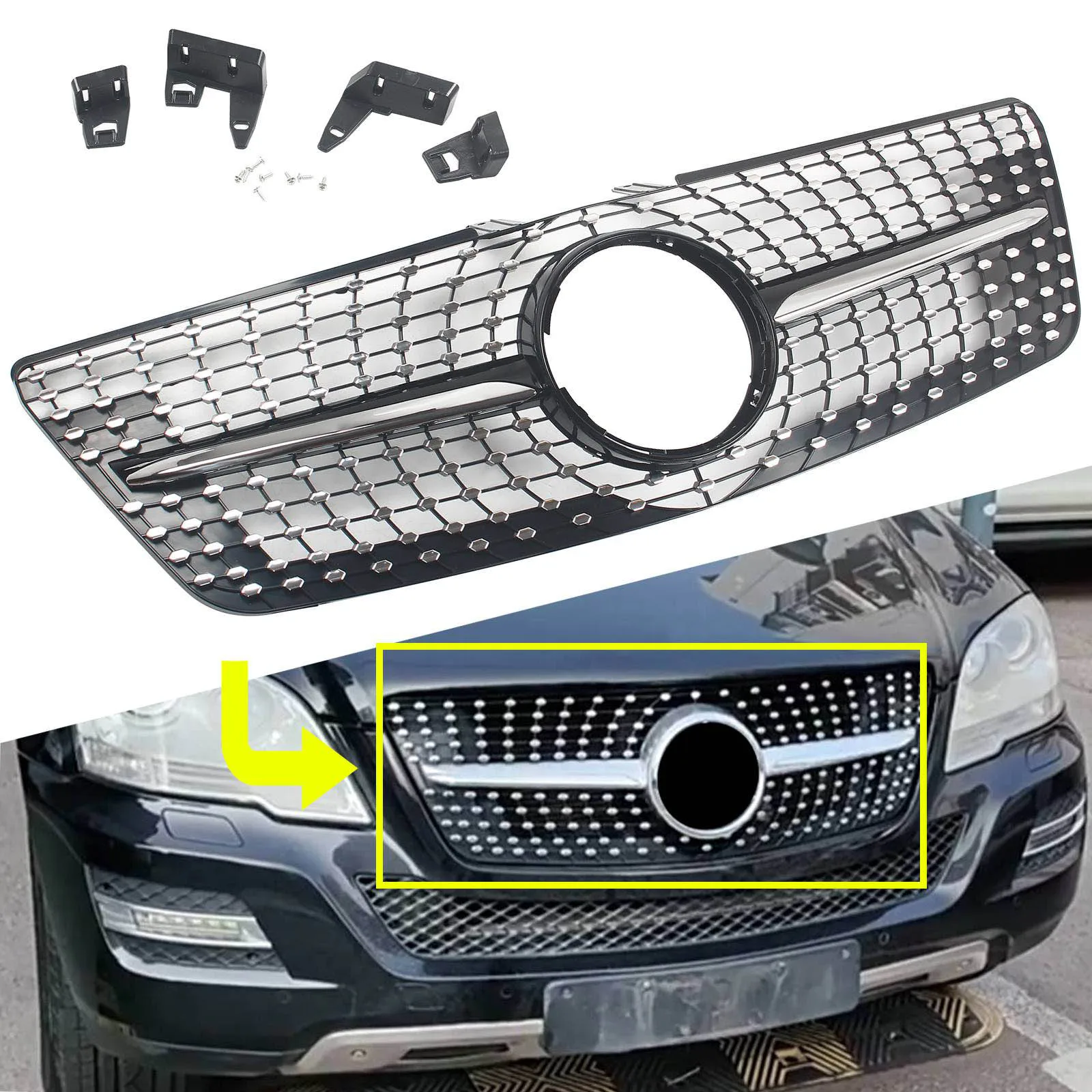 Car Front Bumper Racing Grill Billet Gril Tuning Accessories For Mercedes Benz W164 2009-2012
Car Front Bumper Racing Grill Billet Gril Tuning Accessories For Mercedes Benz W164 2009-2012