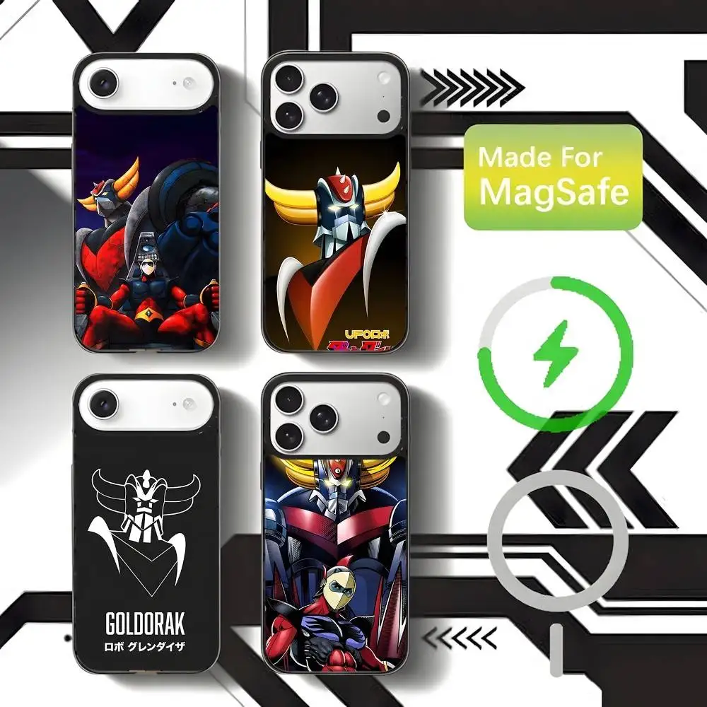 UFO R-Robot G-Goldorak Phone Case For iPhone 17,16,15,14,13,12,11,Pro,Max,Plus,Mini,SE4,E Magnetic Magsafe Wireless Charging 
UFO R-Robot G-Goldorak Phone Case For iPhone 17,16,15,14,13,12,11,Pro,Max,Plus,Mini,SE4,E Magnetic Magsafe Wireless Charging