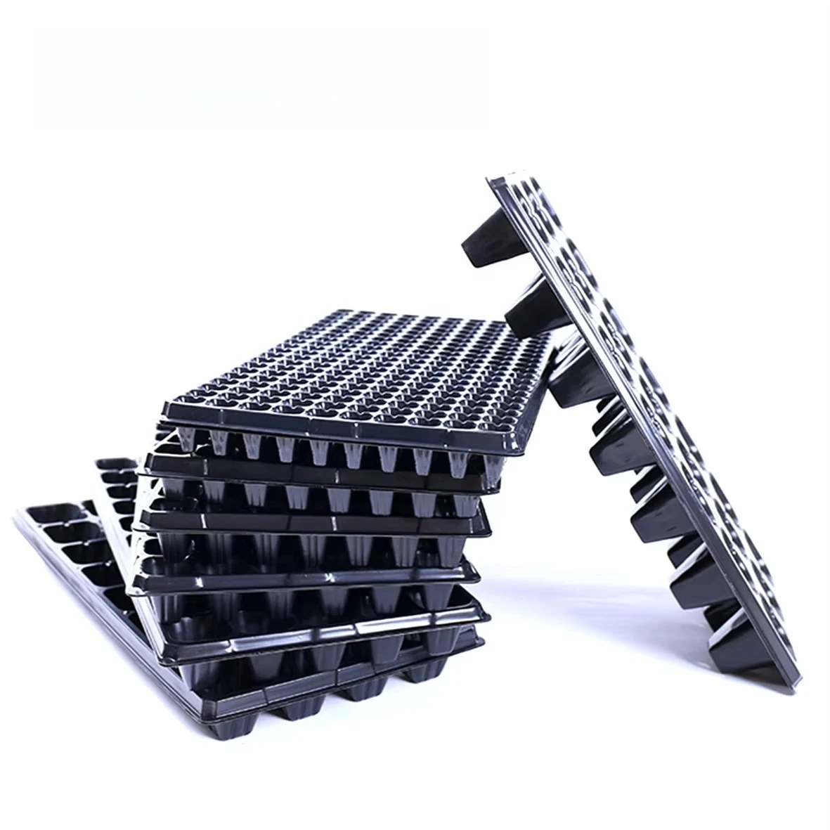 Durable Nursery 21 28 32 Cell Black PET Plastic Seedling Trays
Durable Nursery 21 28 32 Cell Black PET Plastic Seedling Trays
