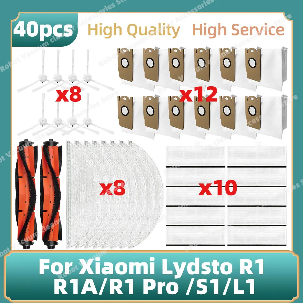 Compatible For Xiaomi Lydsto R1 / R1A /R1 Pro / S1 / L1 Parts Main Side Brush Hepa Filter Mop Pad Dust Bag Accessories
Compatible For Xiaomi Lydsto R1 / R1A /R1 Pro / S1 / L1 Parts Main Side Brush Hepa Filter Mop Pad Dust Bag Accessories