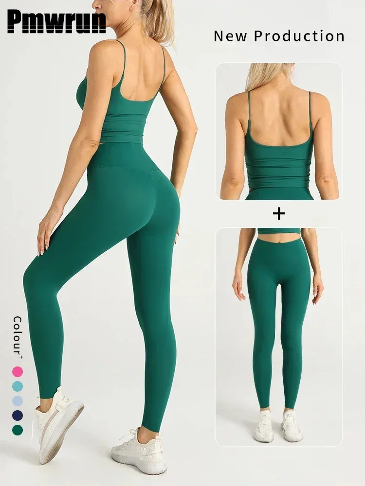 Pmwrun New 2 Piece Yoga Clothes Sportswear Women's Tracksuit Athletic Cross Back Nylon Yoga Pilates Top Women Sports Bra Legging
Pmwrun New 2 Piece Yoga Clothes Sportswear Women's Tracksuit Athletic Cross Back Nylon Yoga Pilates Top Women Sports Bra Legging