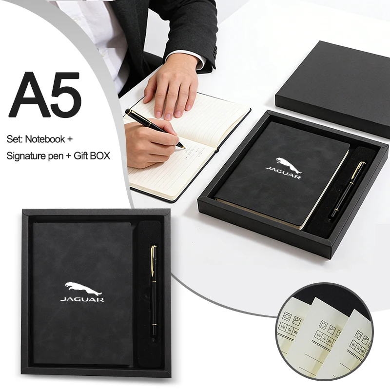 Fashion A5 Business Notebook Leather Cover With Neutral Pen Kits For Jaguar X S F XF XE XJ XK XEL XFL XJL XJ6 XJS XKR XFR F-Type
Fashion A5 Business Notebook Leather Cover With Neutral Pen Kits For Jaguar X S F XF XE XJ XK XEL XFL XJL XJ6 XJS XKR XFR F-Type
