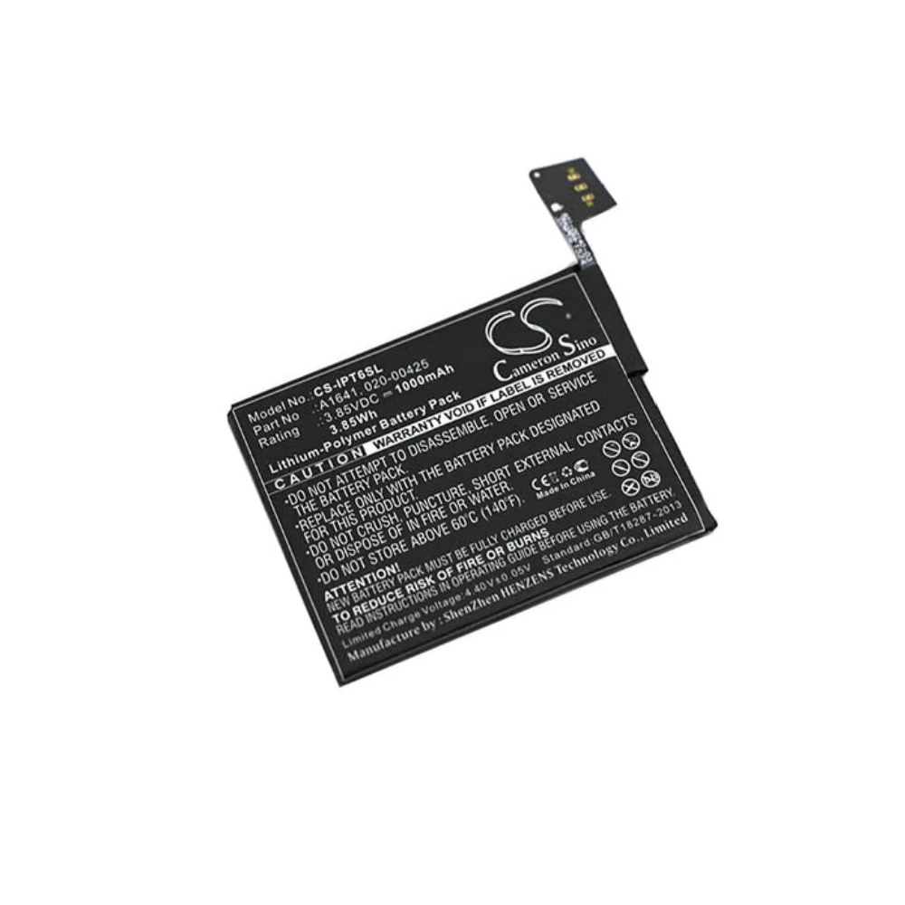 Li-Polymer Media Player Battery for Apple, 3.85V, 1000mAh, Compatible Models: A1574, iPod 7.1, iPod touch 6th generation
Li-Polymer Media Player Battery for Apple, 3.85V, 1000mAh, Compatible Models: A1574, iPod 7.1, iPod touch 6th generation