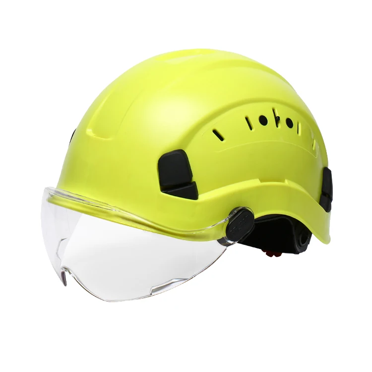 Safety Rescue Hard Hat ABS Sports Helmet Adjustable with Visor 6-Point Suspension Rock Climbing Helmets
Safety Rescue Hard Hat ABS Sports Helmet Adjustable with Visor 6-Point Suspension Rock Climbing Helmets