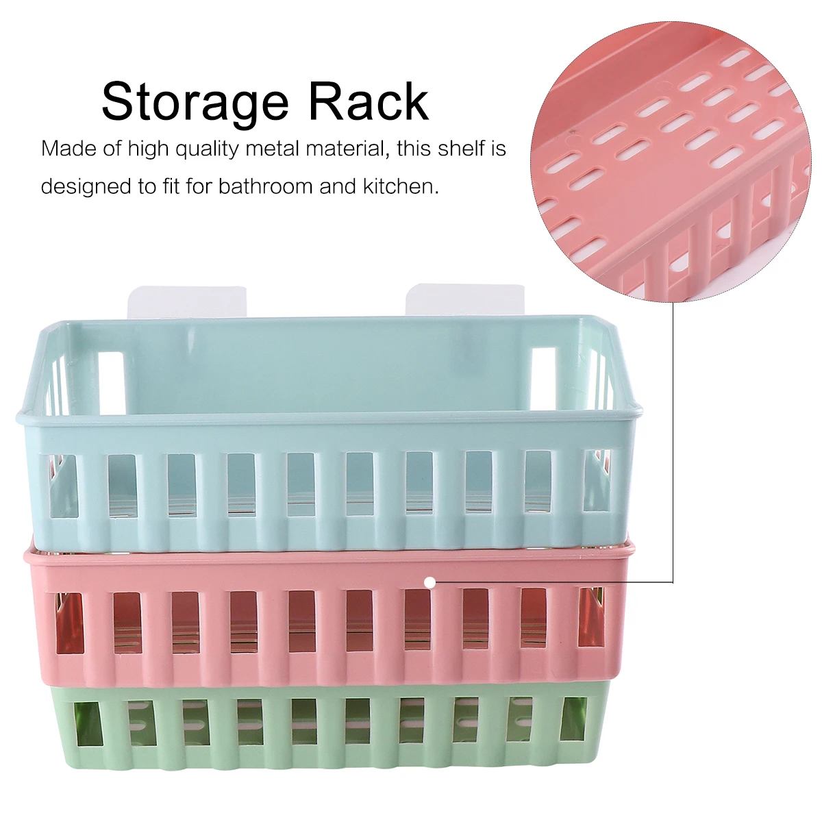 3pcs Bathroom Wall Storage Rack Shelves No Drilling Self-Draining Shower Shelf Organizer Basket for Kitchen Spice Soap Bath
3pcs Bathroom Wall Storage Rack Shelves No Drilling Self-Draining Shower Shelf Organizer Basket for Kitchen Spice Soap Bath