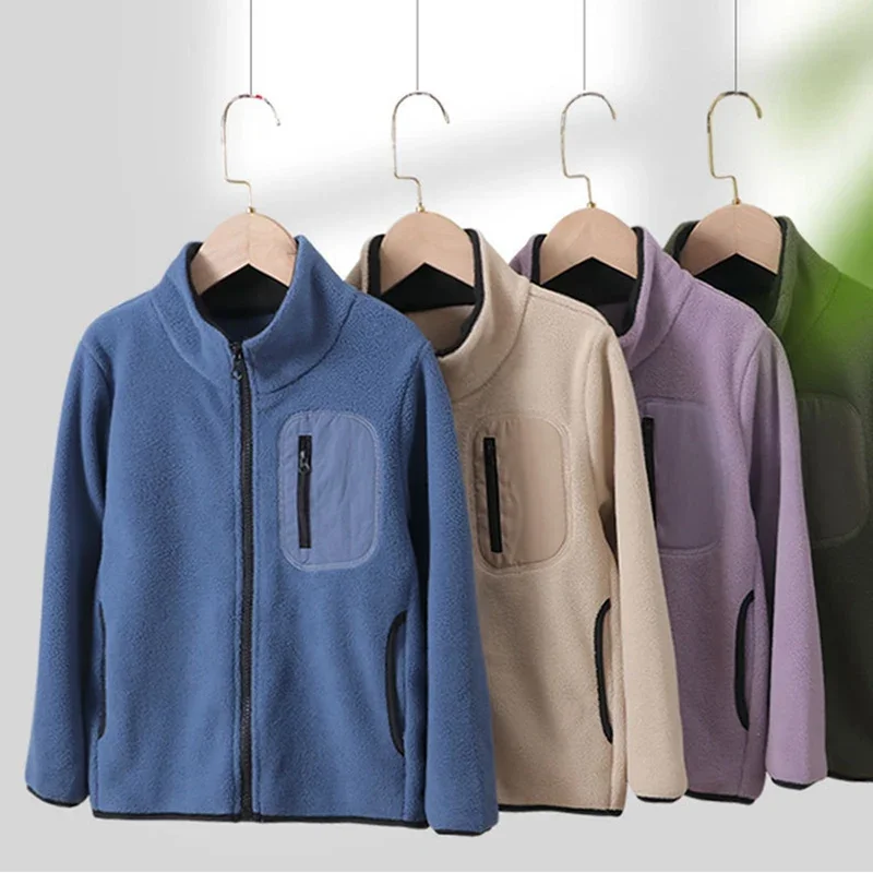 Children Winter Fleece Jacket Casual Warm Outerwear Warm Windproof Stand-Collar Zipper Coat Teen Boys Girls Thermal Outerwear
Children Winter Fleece Jacket Casual Warm Outerwear Warm Windproof Stand-Collar Zipper Coat Teen Boys Girls Thermal Outerwear