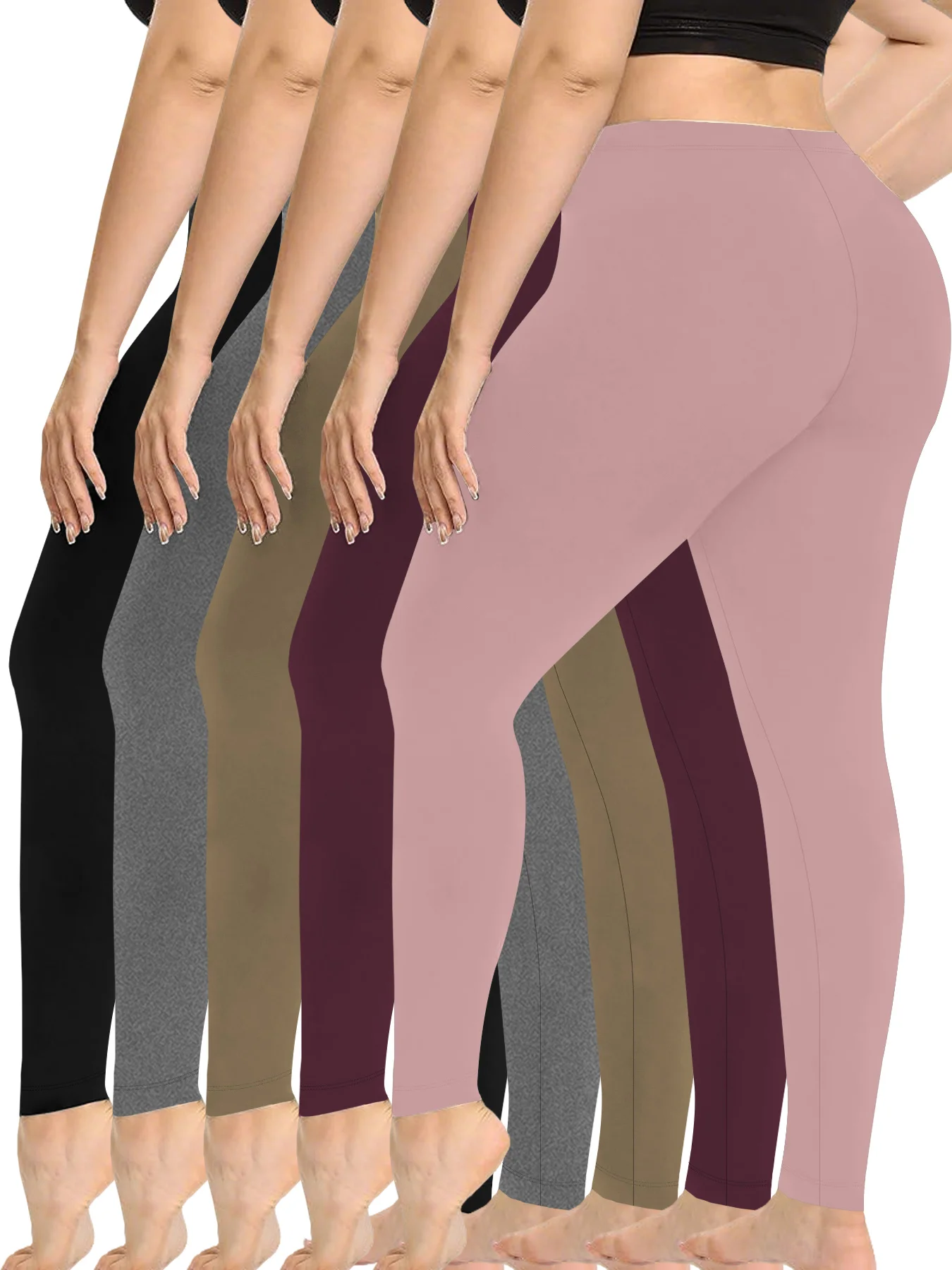 Plus Size 5 Pack Super Soft Sport Leggings For Women No See Through Workout Running Yoga Athletic Leggings RUNNING
Plus Size 5 Pack Super Soft Sport Leggings For Women No See Through Workout Running Yoga Athletic Leggings RUNNING